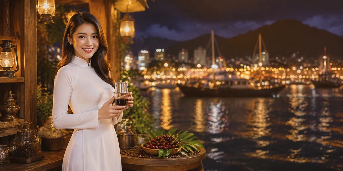 Phụ nữ Nha Trang mặc áo dài duyên dáng, gợi không khí VIP và trải nghiệm cao cấp tại khu nghỉ dưỡng