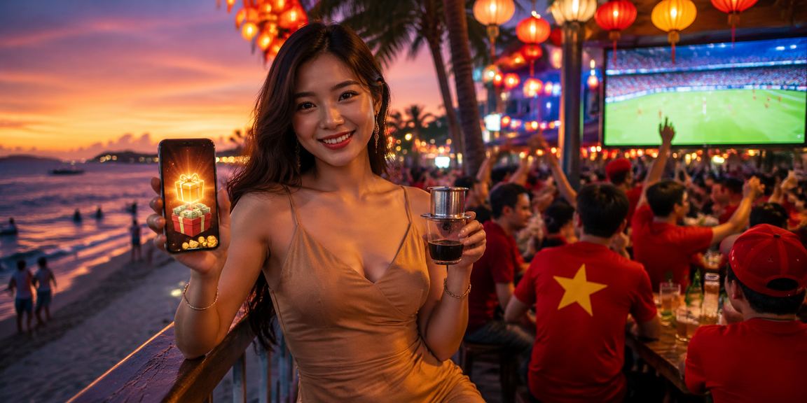 Trải nghiệm neo2 trên điện thoại tại Phú Quốc bên ly cà phê